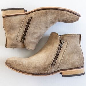 ASOS Stone Suede ZIP Chelsea Boots Men’s Size 9